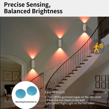 Sensor detective RGB gradient LED lamp