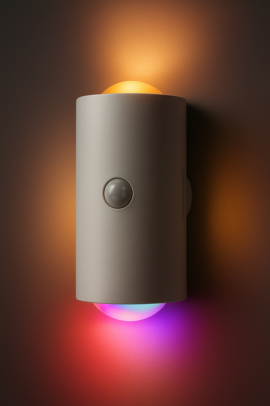 Sensor detective RGB gradient LED lamp
